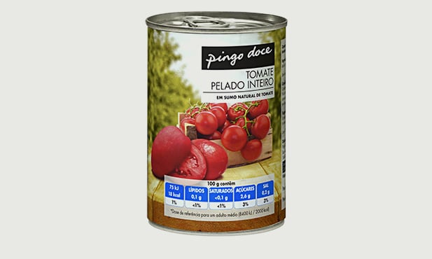 Tomate Pelado Pingo Doce 390 G Produtos Pingo Doce