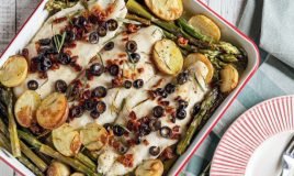 Filetes de pescada com batata assada