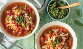 Sopa de legumes com feijão