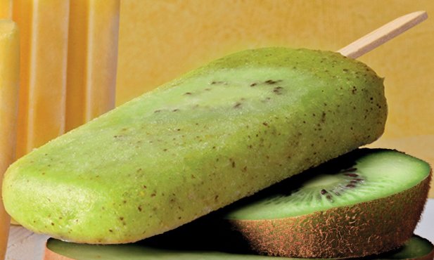 Gelados de kiwi e lima