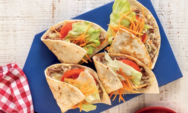 Wraps de carne picada