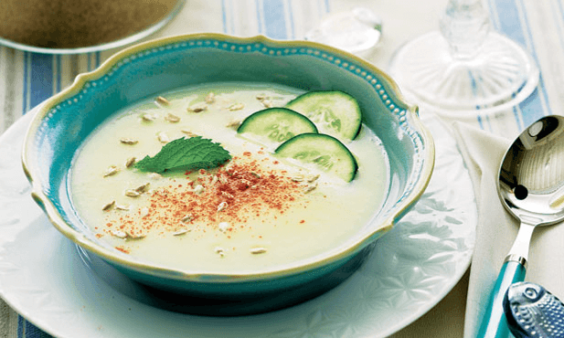 Sopa fria de pepino