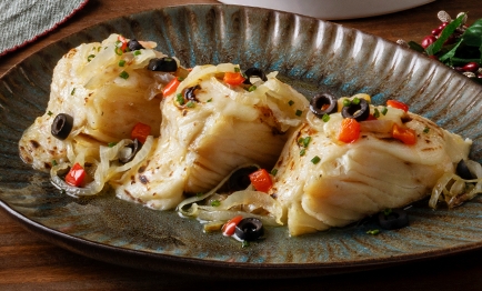 Lombos de Bacalhau com Molho Cremoso