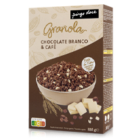 Granola com Chocolate Branco e Café Pingo Doce 325g